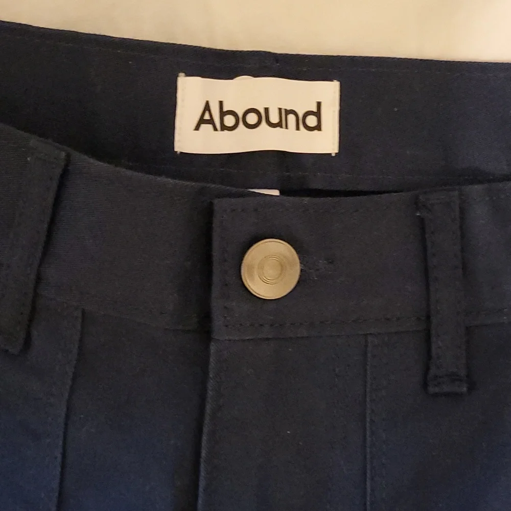 NWT Abound Chino Shorts Navy Blue Size 29 Bermuda Stretch - Picture 2 of 4
